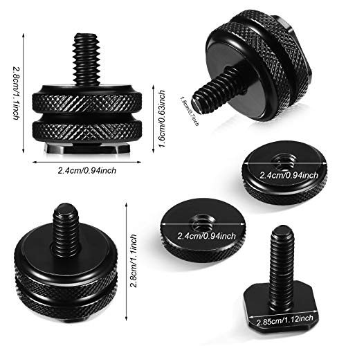 8 Pieces 1/4 Inch Cold Shoe Mount Adapter And Hot Shoe Flash Stand Adapter Kit For Dslr Camera Rig, Camera Flash Shoe Mounts For Tripod #TOP4