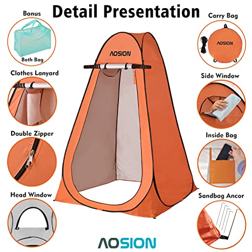 AOSION-Privacy-Shower-TentPop-Up-Changing-TentCamp-Bathroom-Changing-Dressing-RoomPortable-Toilet-Tent-with-Carry-Bag-for-Camping-Beach