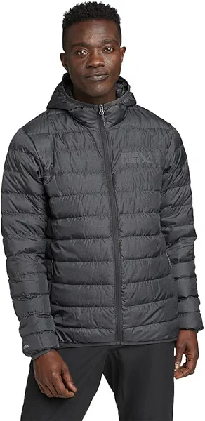 Eddie Bauer Men's CirrusLite Down Hooded Jacket, Dk Smoke Htr Recycled, Large Tall