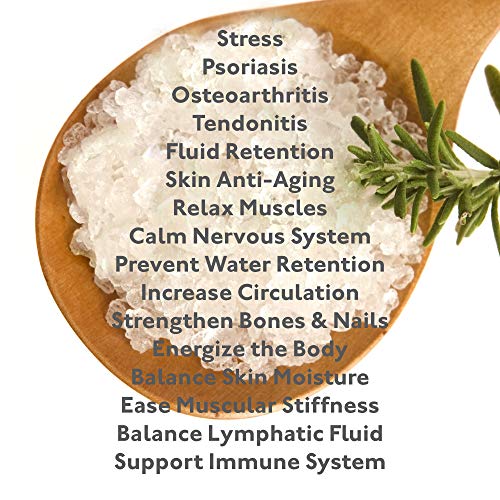 100% Pure Dead Sea Mineral Bath Salt Eucalyptus 6 Pk, 2.5 Oz Single Use Packets With Magnesium, Sulfur And 21 Essential Minerals. For Eczema, Psoriasis And All Skin Types. Natural, Therapeutic. #TOP2