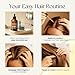 Gya Labs Rosemary & Castor Hair Styling Oil - 4 Fl Oz - Rosemary To Strengthen Hair - Protect & Tame Frizz - Hydrate Dry Scalp with 0.17 Fl Oz Deep Revival Argan Oil