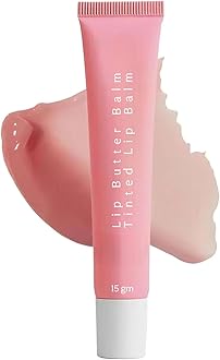 Tinted Lip Butter Balm - Conditioning Vegan Lip Balm for Instant Moisture, Shine & Hydration - Sheer-Tinted, Soothing Skincare
