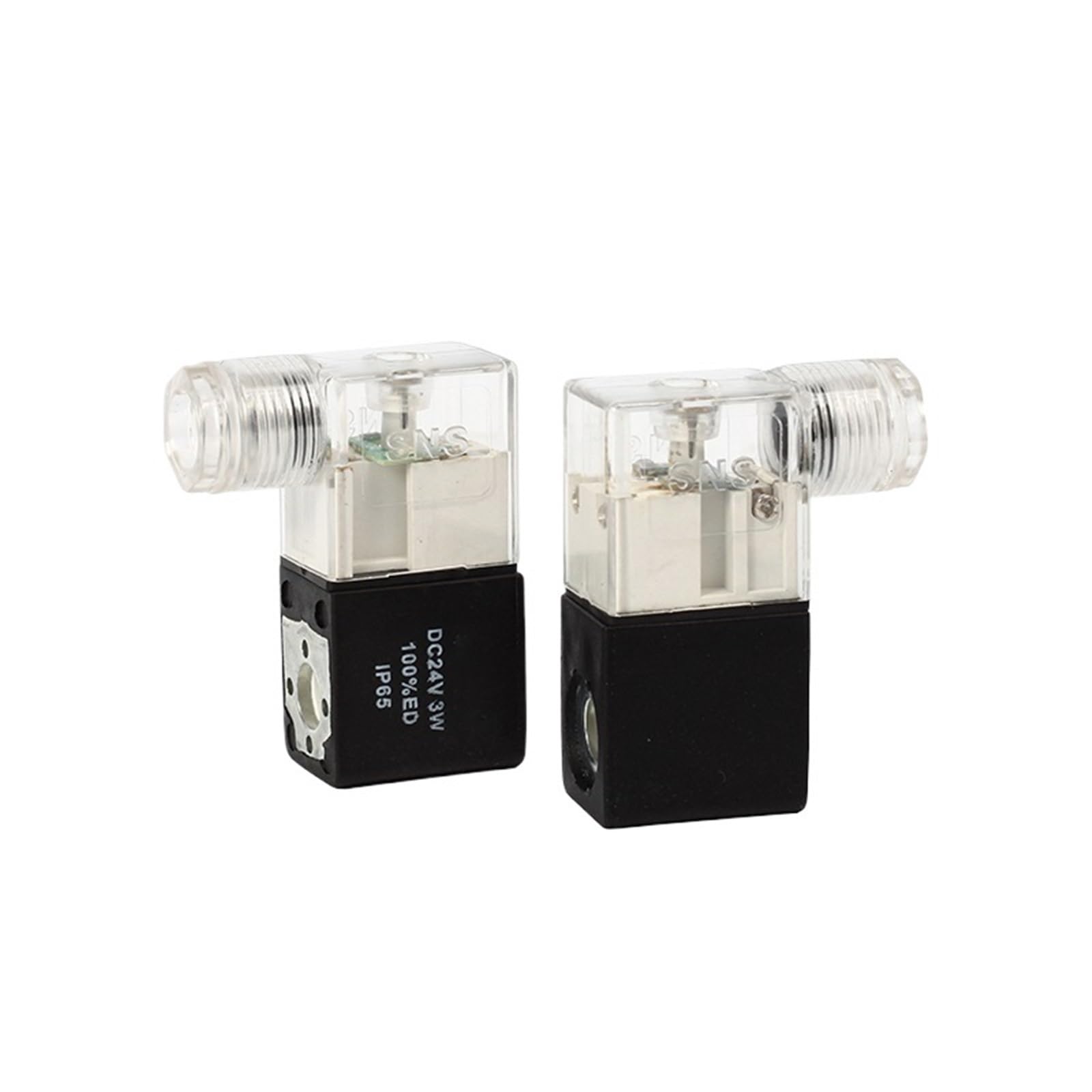 Pneumatic Air Solenoid Valve Black Coil DC12V DC24V AC36V AC110V AC220V AC380V (DC12V)