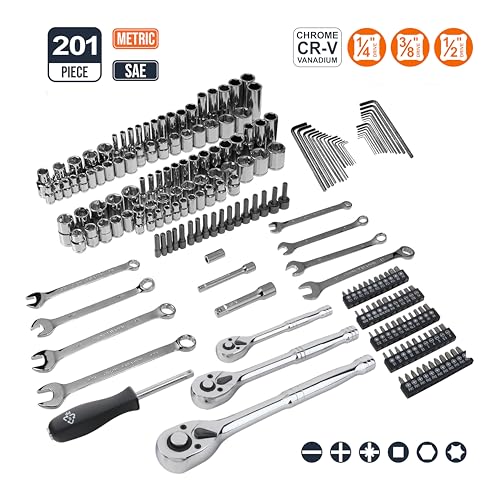 Amazon Basics 201-Piece Mechanic's Set