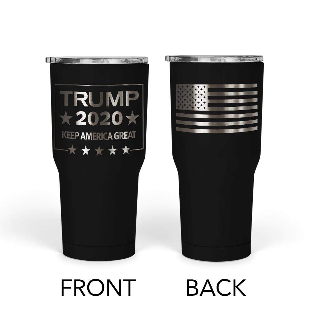 We The People Holsters Trump 2020 Keep America Great Keep America Great Travel Mug American Flag Coffee Travel Mug Republican Tumbler Double Insulated Tumbler 30