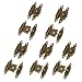 Uxcell a14082700ux0103 Antique Wood Box Latch Sets Case Hasp Lock 3cm Long  Bronze Tone (Pack of 10)