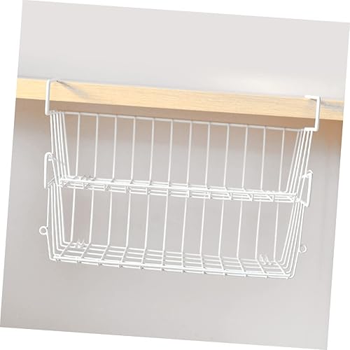 Miniatura 5 de DOITOOL Estante de almacenamiento de alambre de hierro, estante debajo del estante, estante del armario, cestas colgantes, 59.1 in