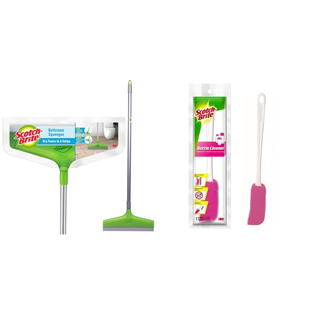 Bathroom Squeegee Plastic Wiper(30 cm)(Green)