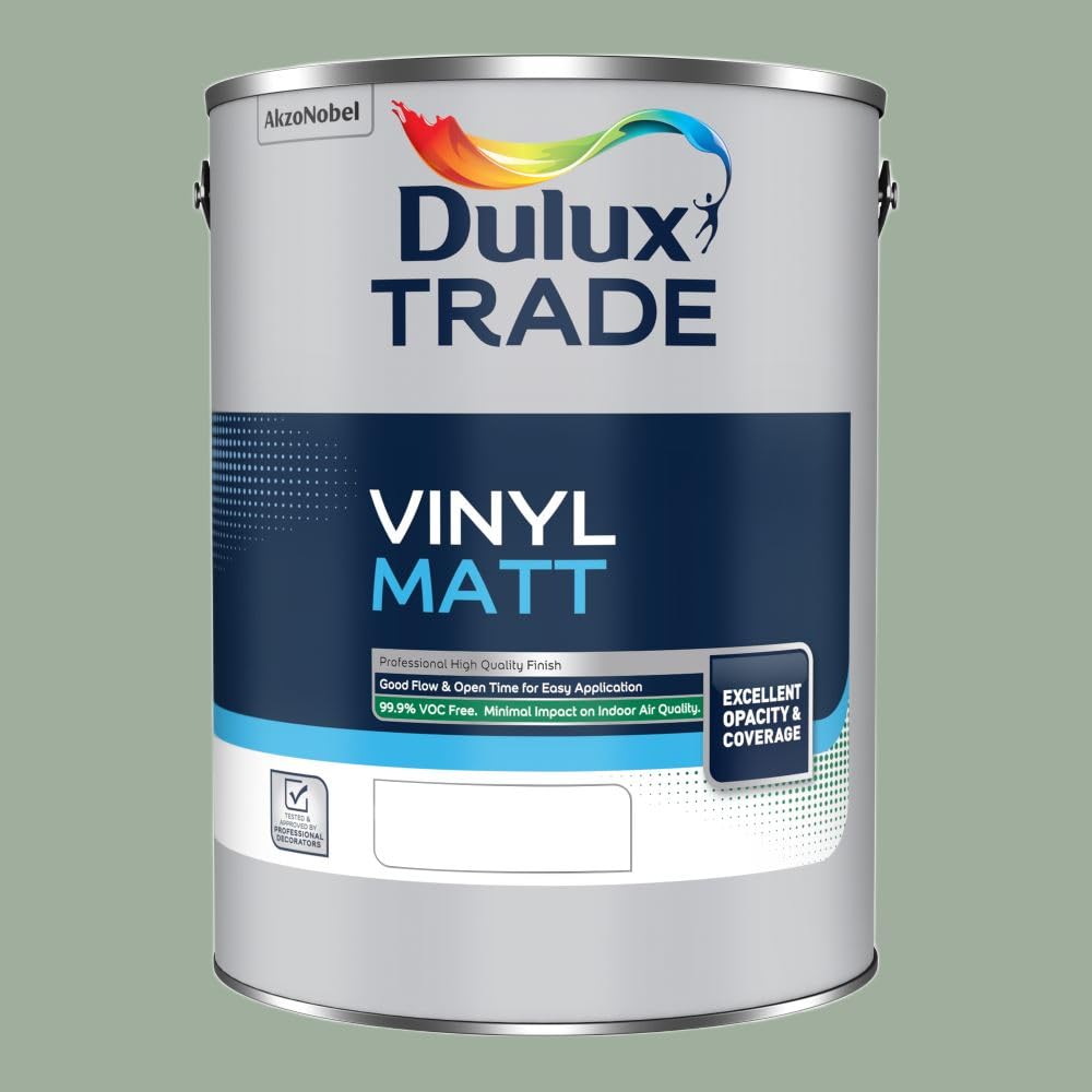 DULUX TRADE VINYL MATT SAGE GREEN 5L