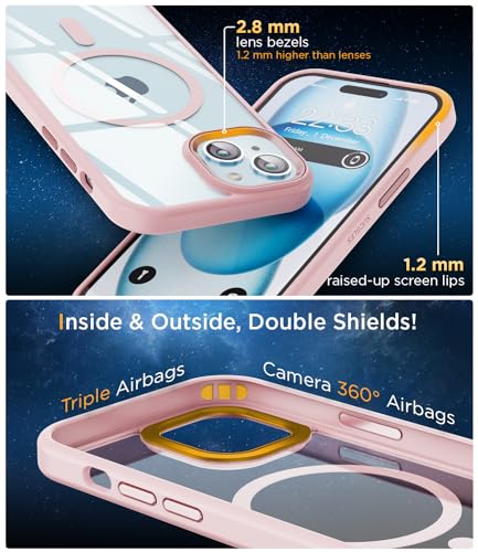 Coque iPhone 15 MagSafe ne jaunit pas protection fine