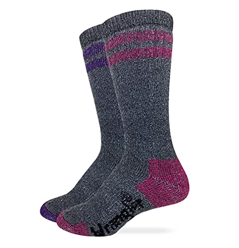 Wrangler Ladies Merino Wool Blend Marl Boot Socks, Assorted, (M) W 6-9, 2 Pair