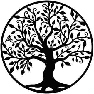 KITment Tree of Life Metal Wall Art Decor, 23.6 Inch Family Tree Wall Decor Hanging Iron Sculpture Nature Inspired Sculptu...