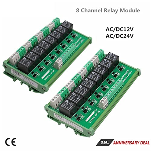Module de relais à 8 canaux FYT738-12VACDC pour commande intermédiaire 12V - 2