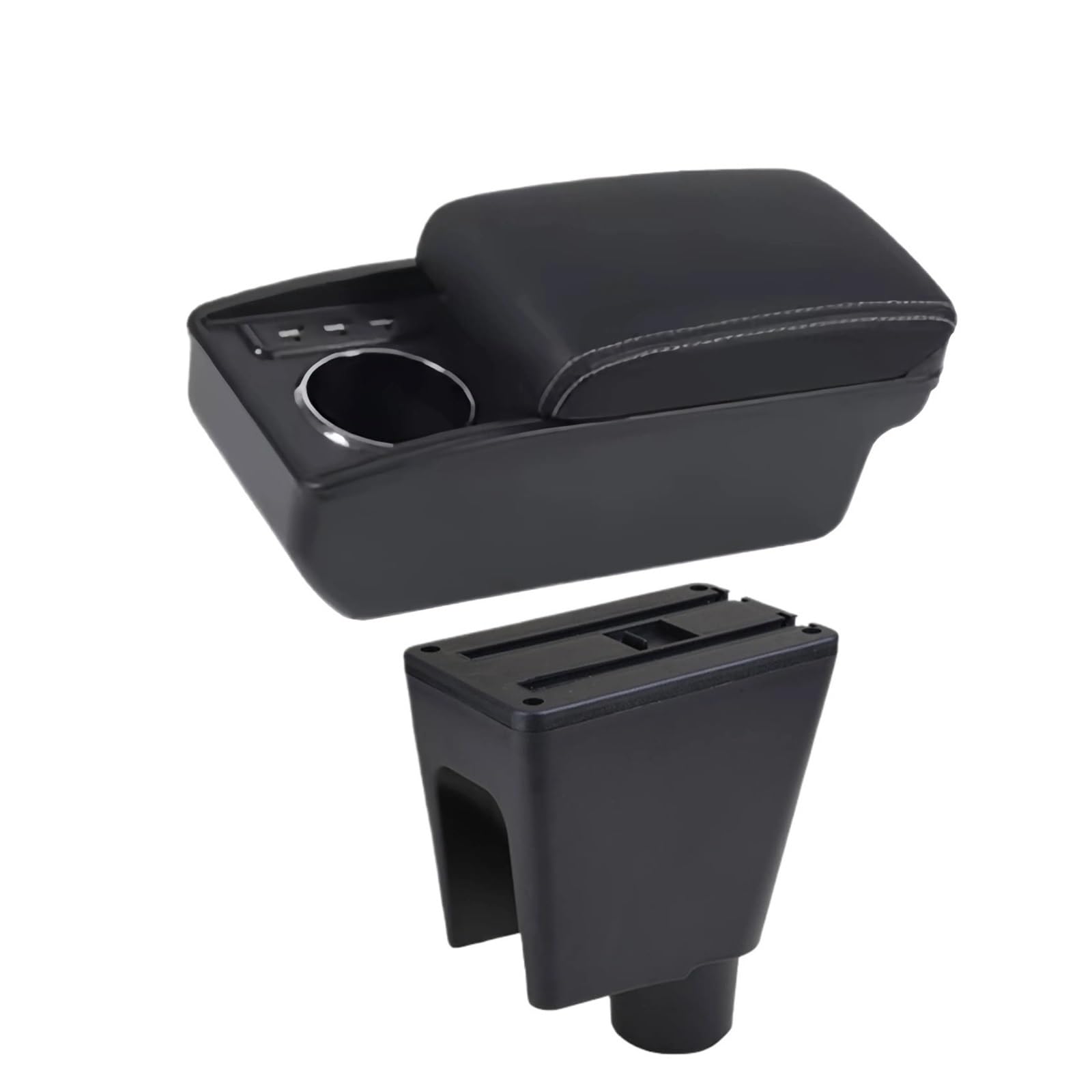 UMDJJU For Chevrolet For Spark 3 III For Aveo T200 Car Armrest Box For Arm Rest Center Console Storage Car Centre Console Armrest Box(D3 White Line)