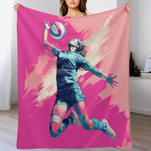 Couverture canapé volley-ball en flannel douce 140x180cm