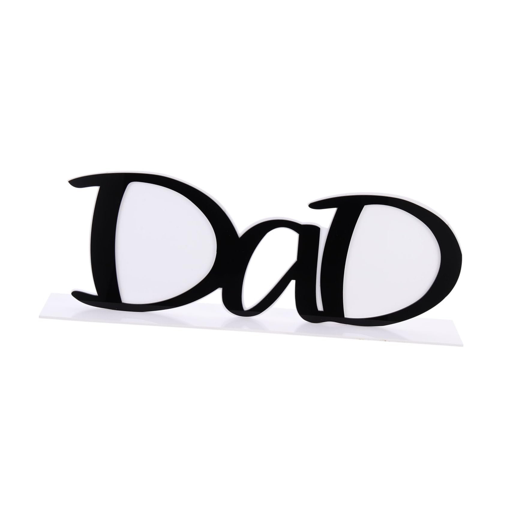 Zerodeko 2 Cornici Per Foto in Acrilico Per Decorazioni Da Tavolo Per La Festa Del Papà A Forma Di Lettera