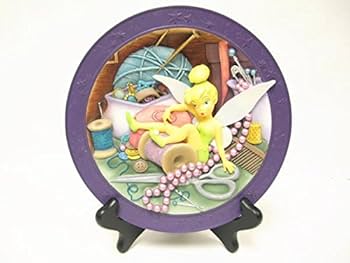 ディズニー3D壁掛け  1個       ( ティンカーベル ) Amazon.co.jp: ティンカー・ベル 3D レリーフプレート 絵皿 糸車