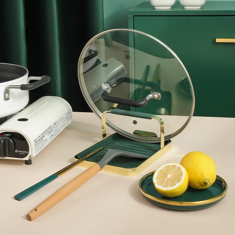 STARRY G Poggiamestolo da cucina con supporto per coperchio, per