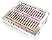 5 German DentalL Autoclave Sterilization Cassette Rack Box Tray for 15 Instruments Pink Cynamed