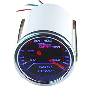 ESUPPORT Car 2″ 52mm Water Temp Gauge Meter Temperature Light