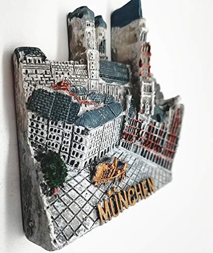 Imán Decorativo 3D Munich Alemania para Refrigerador miniatura 5