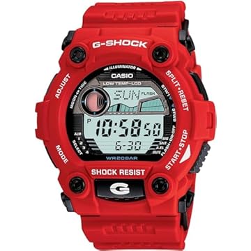 G-Shock G-Shock G-7900A Relógio masculino com mostrador vermelho, Multi, One Size, Cronógrafo, digital, movimento de quartzo