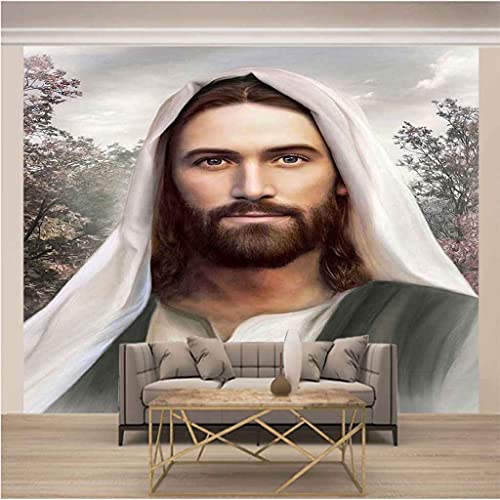 Papier peint DIY portrait de Jésus 150x105 cm autocollant - 3