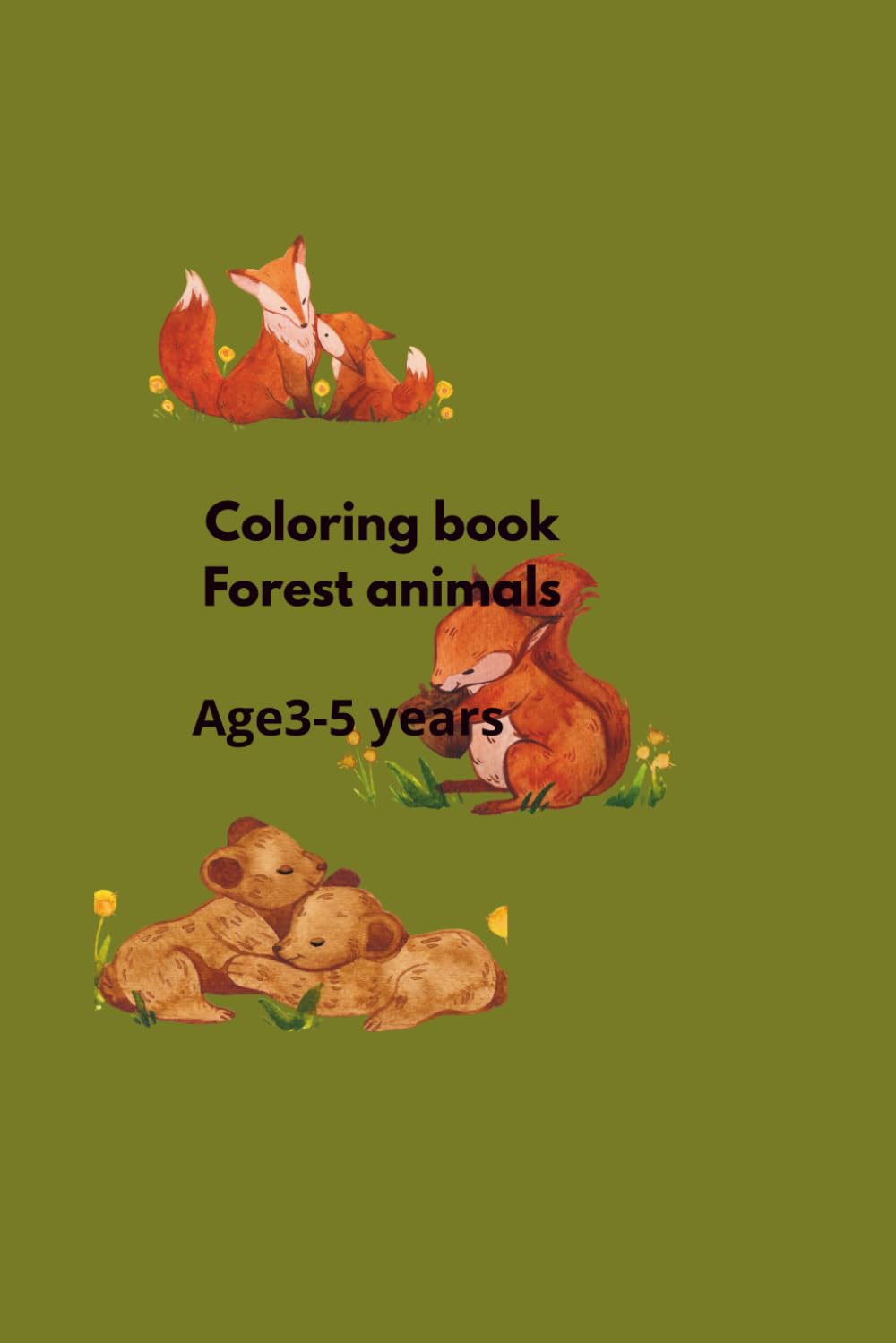 Forest animals: Coloring book