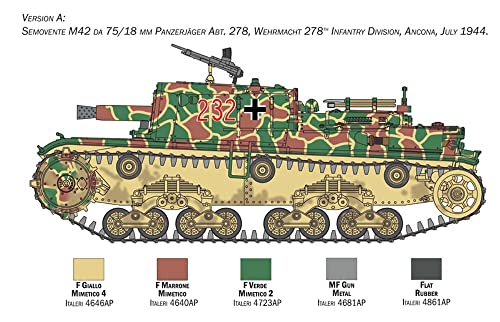 Semovente M42 da 75/18 mm Italeri 6569S avec détails réalistes pour collage