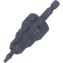 High Carbon Steel Reaming Tool, Electrical Conduit Reamer with 1/4 Inch Shank, for Drill Chuck and Power Tools