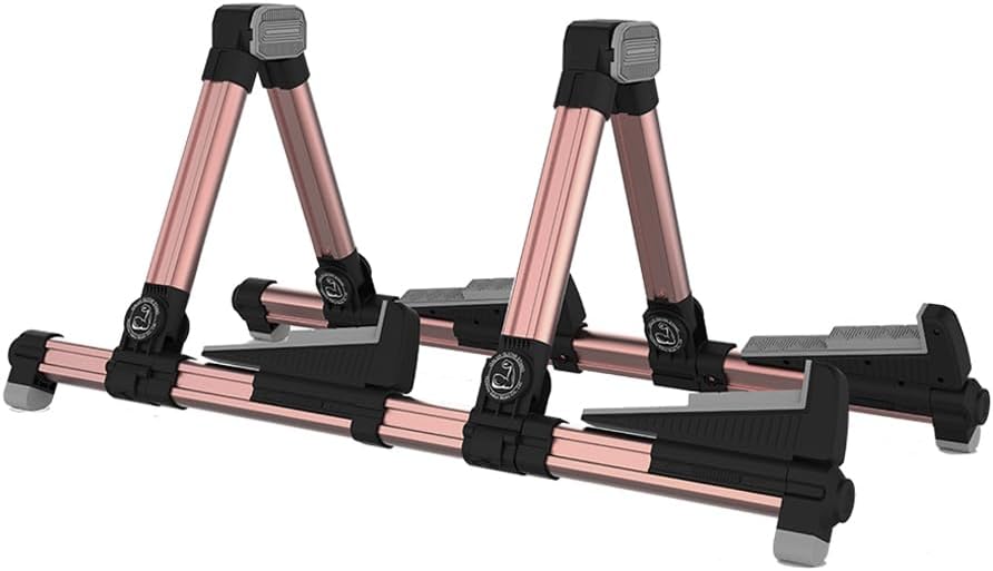 RiToEasysports Instrument Stand, Adjustable Aluminum Alloy A-Frame Lightweight Travel Holder Guitar Stand for Musicians On Stage Home Studio Travel Use