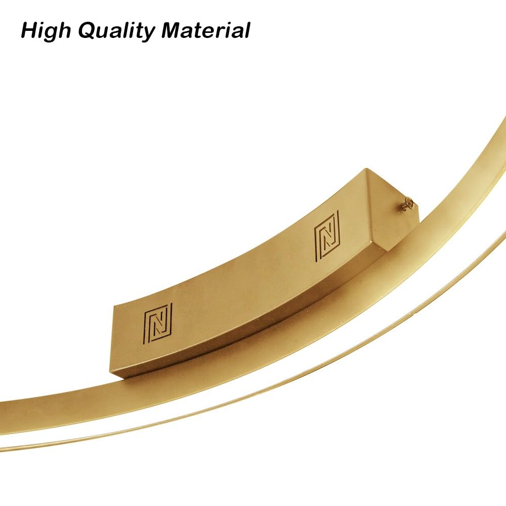 Immax NEO FINO Decken- (Wand-) Leuchte gold 80cm 55W 4285lm Tuya Zigbee 3.0 mit Fernbedienung