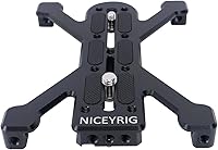 Vista 1 de NICEYRIG Placa de liberación rápida extendida de 6 pulgadas para tipo Arca-Swiss aplicable para cámara réflex digital grande, cámara de cine