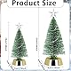 2 Stück Mini Weihnachtsbaum,Kleiner Weihnachtsbaum mit LED Lichterketten Tannenbaum Weihnachtsbaum Künstlich Miniatur Christmas Tree mit Beleuchtung Weihnachtsdeko Tisch Weihnachten Deko (19cm+25cm)