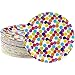 Disposable Plates - 80-Count Paper Plates, Polka Dot Party Supplies for Appetizer, Lunch, Dinner, and Dessert, Kids Birthdays, 9 x 9 inches