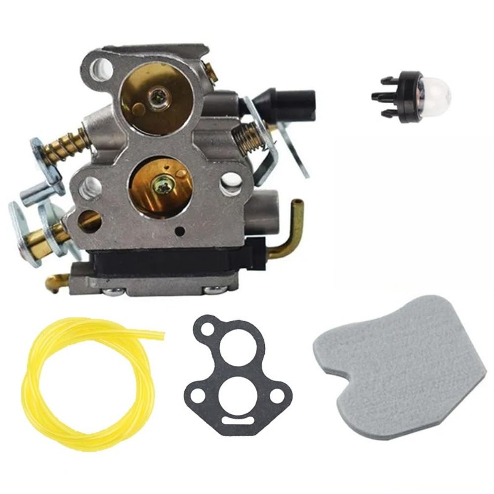 Kit De Carburador con Filtro Aire, Bulbo, Tubo Combustible | For Husqvarna 235 235E 236 236E 240 240E Reemplazo for Zama C1T-W33 CS380 CS34