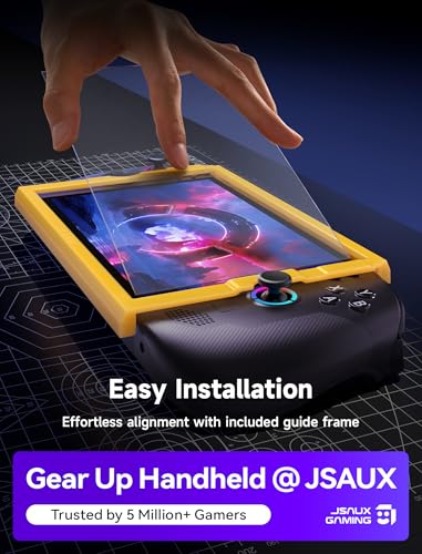 Image of JSAUX 2-Pack Anti Glare Screen Protector for Lenovo Legion Go S 8 inch | Guiding Frame & Tool Kits Included, Matte Finish, 9H Tempered Glass, Full Coverage, Scratch-Resistant, Anti-Fingerprint