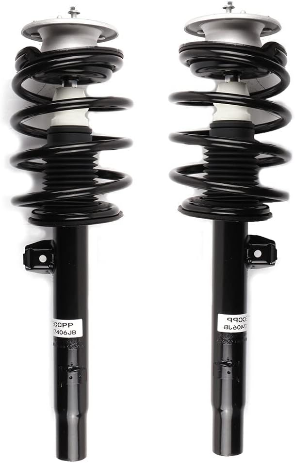 ASAPE Complete Struts Front A Pair Fit for 2001-2005 for BMW 320i 325Ci 325i 330Ci 330i 2000 for BMW 323i 323Ci 328i 328Ci Quick-Strut Complete Strut Assembly w/Coil Spring Replace OE 171581