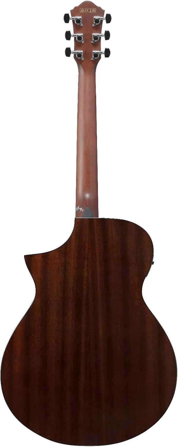 Ibanez AEWC16QA 6-String Acoustic-Electric Guitar (Transparent Black Sunburst)