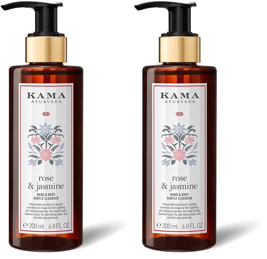 Kama Ayurveda Rose & Jasmine Moisturising Body Cleanser 200ml (Pack of 2)-image-43
