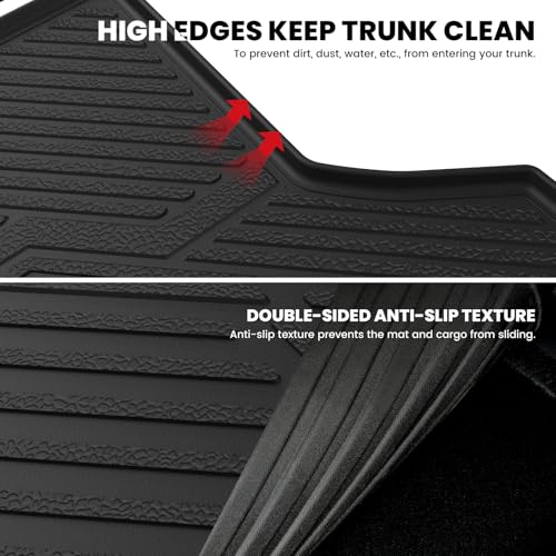 Image of LASFIT Trunk Mat with Backrest Mat for Chevy Equinox /GMC Terrain 2025-2027 | Only for Fuel, Not Fit EV, All Weather TPE Custom Fit Cargo Mat Trunk Liner with Backrest Mat, Easy to Wash, No-curling