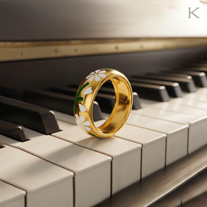 Image of KISNA 14KT Florencea Yellow Gold Band For Women | S18