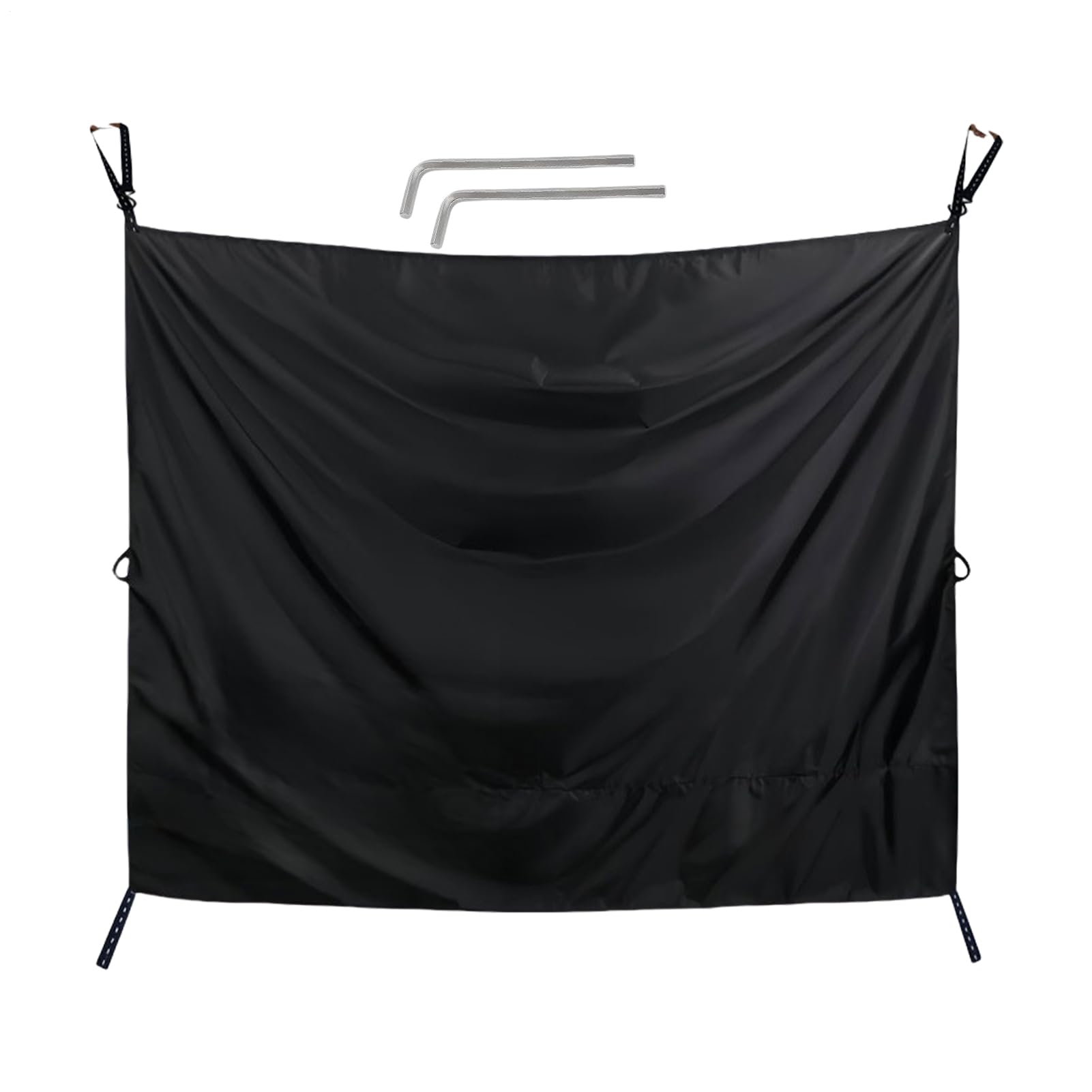 Générique Rideau Voiture Pare, Rideaux De Douche pour Porte Arrière De Camping-Car, Rrideau Douche Van Aménagé D'Intimité - Grand Pare- Réglable avec Crochets Magnétiques pour Douches Camping-Car