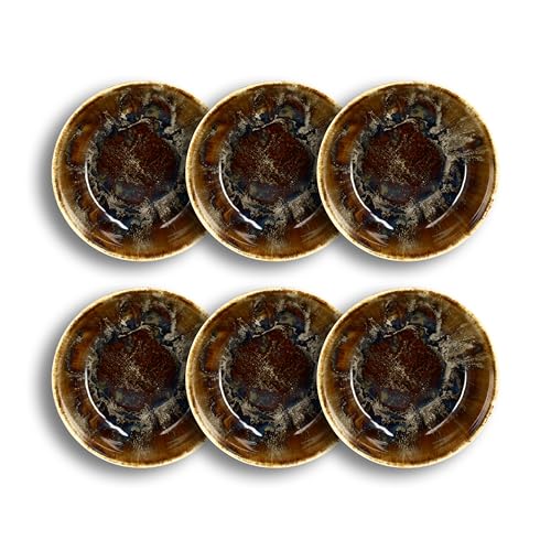 NOVASTYL - Lot6 bols salade volcano 16cm en porcelaine marron - 2614373