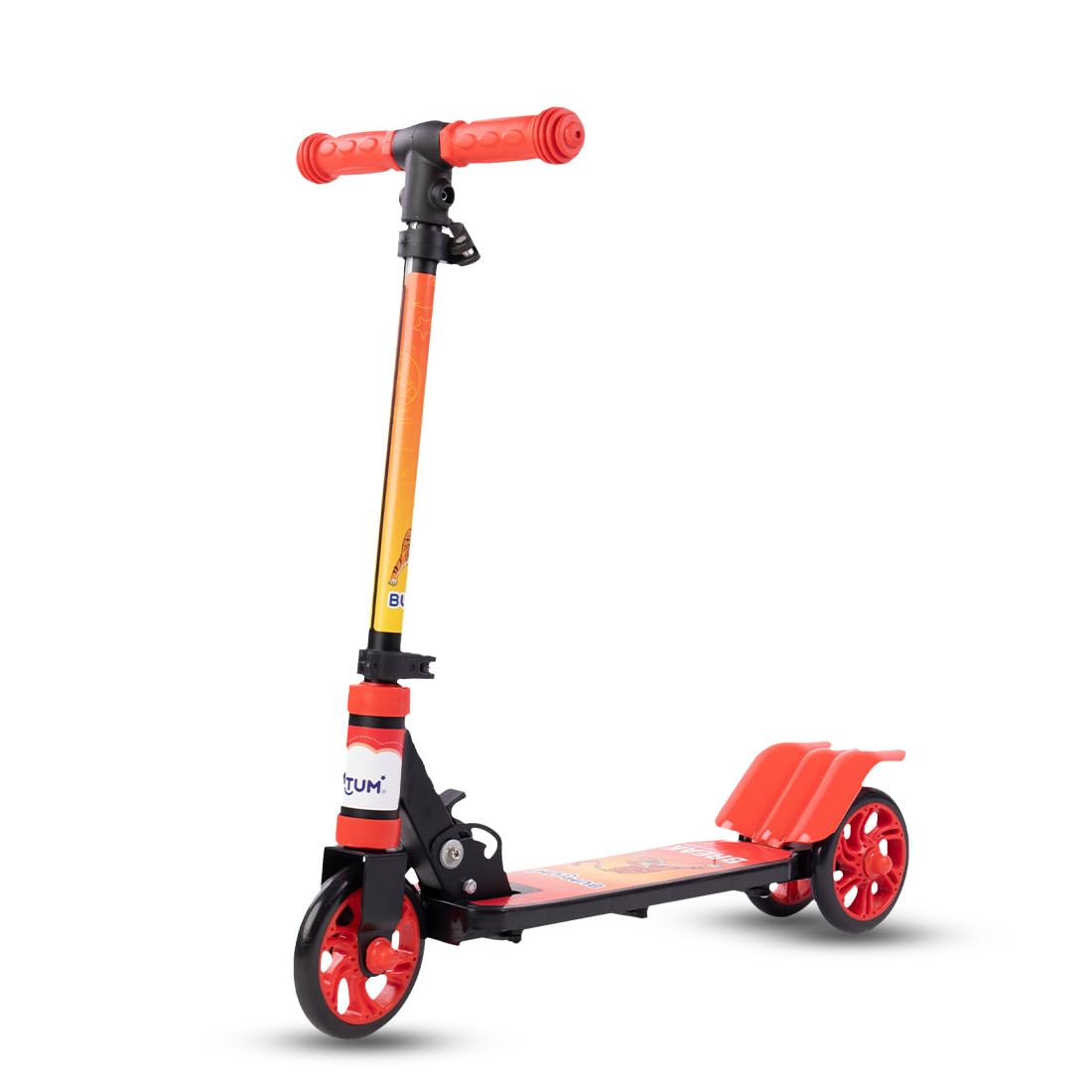 BUMTUM Smart 5inch 3 Wheels Kick Scooter for Kids | 3 Adjustable Height Scooter, Foldable & Attractive PVC Wheels with Rare Brakes Age 5 Years (Red & Black) (B0CTH3N1CQ) Amazon Price History, Amazon Price Tracker
