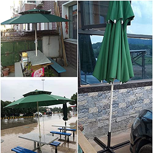 Sombrilla resistente al viento con doble techo ventilado para patio 4