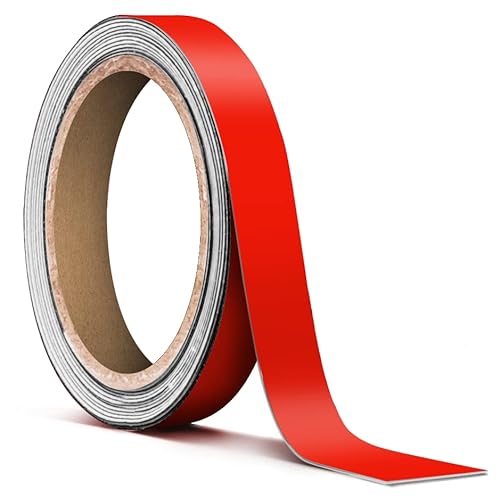 Vvivid Red Matte Air-Release Adhesive Vinyl Pinstripe Tape Roll (½ Inch X 20Ft) #TOP18
