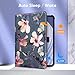 Fintie Rotating Case for iPad Mini 7 (A17 Pro, 7th Generation) 2024 / iPad Mini 6 (6th Gen) 8.3 Inch - 360 Degree Swiveling Stand Protective Back Cover, Auto Wake/Sleep (Blooming Hibiscus)