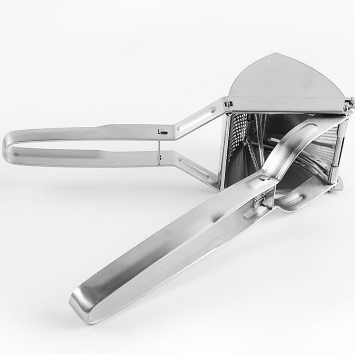 Uonlytech Schiacciapatate Manici Ergonomici in Acciaio Inossidabile Multifunzione Pressa Manuale Facile da Usare per Verdure e Frutta per Purè e Succo
