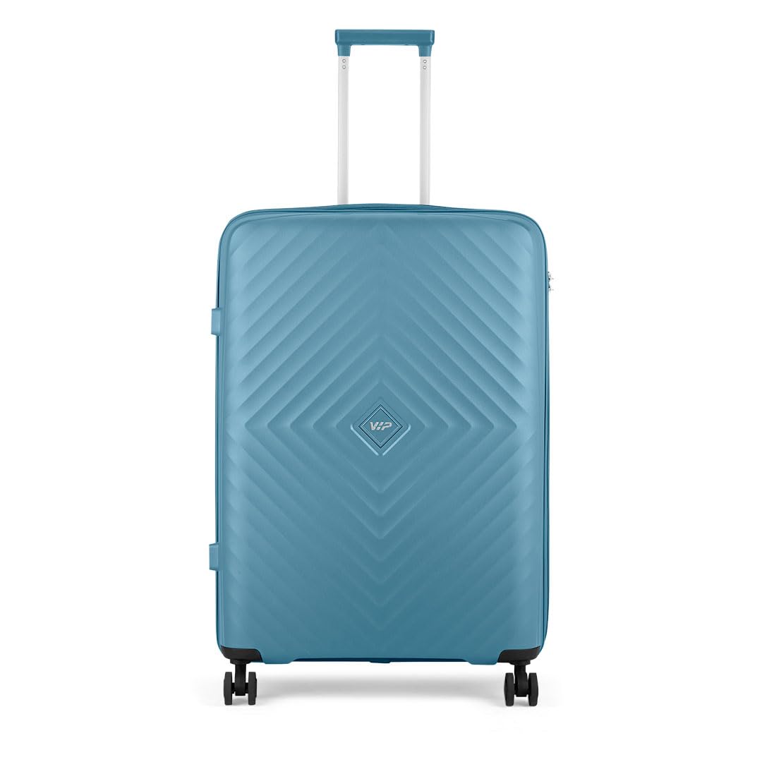 VIP Quad Pro Check-in 75 cm (Large) 8 Wheels Trolley Bags for Travel, Hard Case Lightweight Bag with TSA Lock, Anti-Theft Zipper & Premium interiors (Blue) (B0D4RDJRN8) Amazon Price History, Amazon Price Tracker